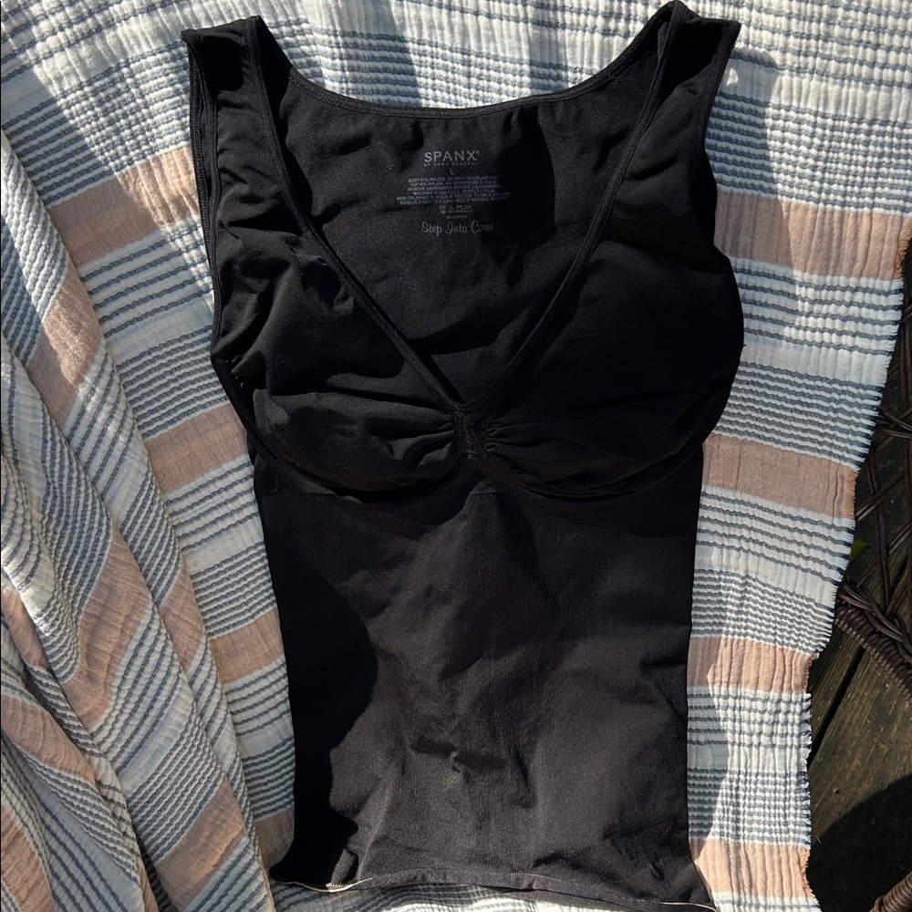 SPANX Elegant Black Sleeveless Top